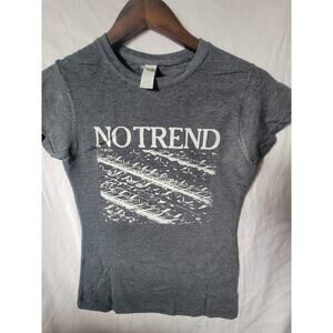 No Trend band  t shirt size Ladies  small heather gray